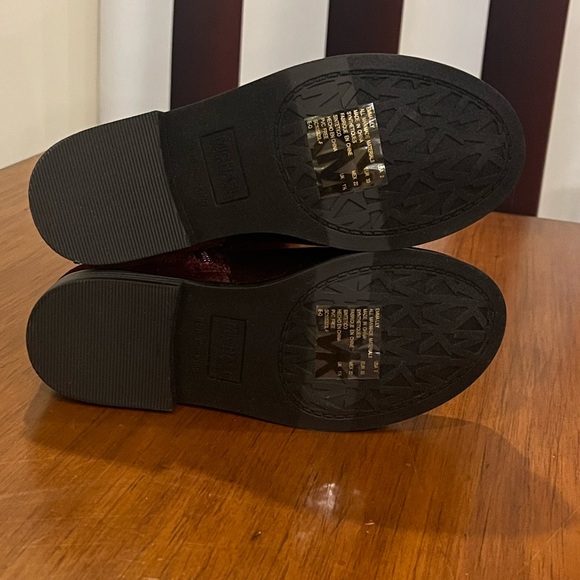 Michael Kors Emma Lily velour boots grade school new Plum Youth Girls Size 13 - Picture 13 of 15